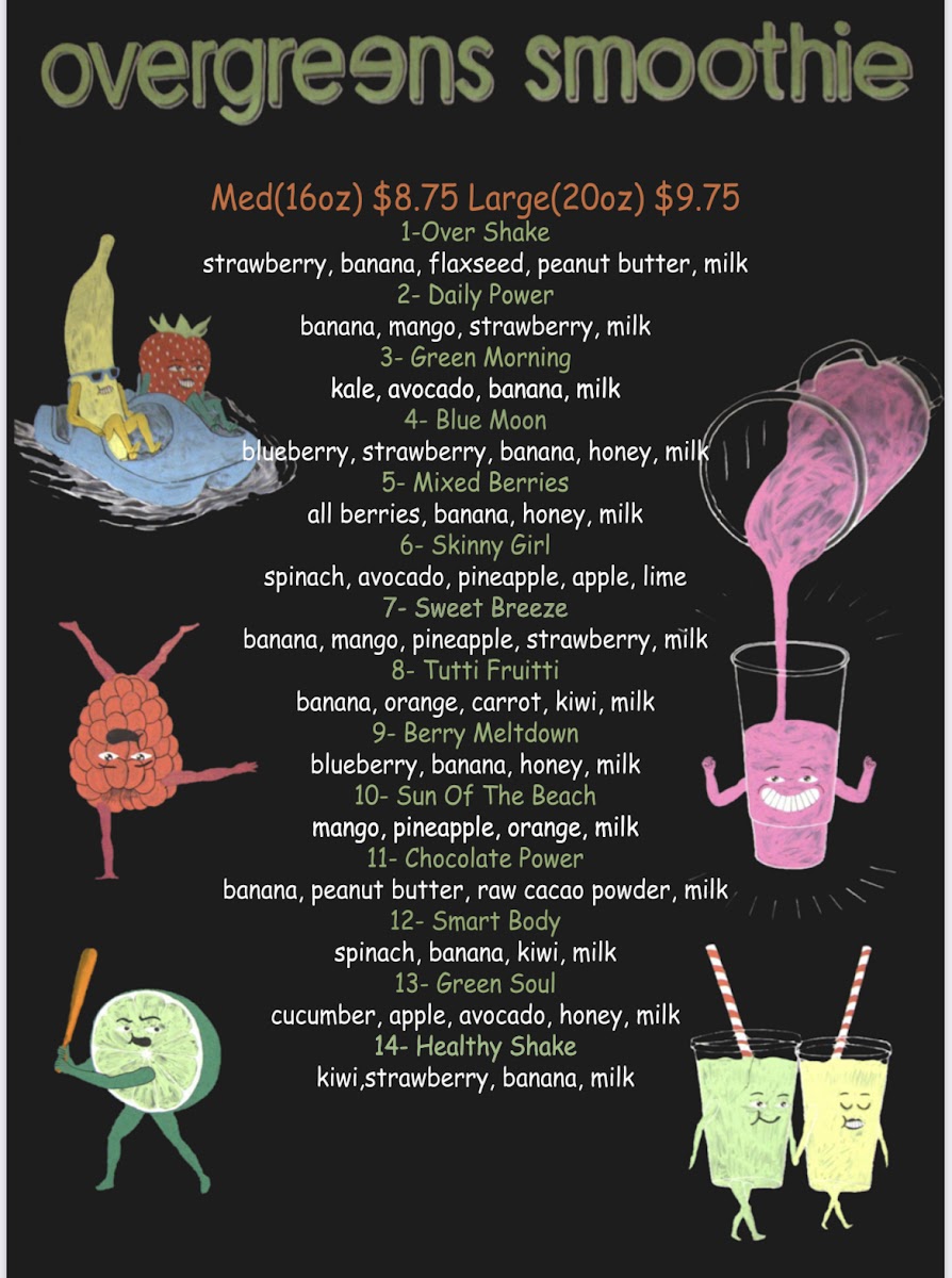 OverGreens Salads & Juice Menu - Image 4